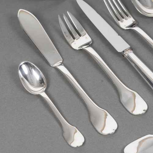 Argenterie et Arts de la table  - Jean tetard   menagere en argent massif- 100 pieces