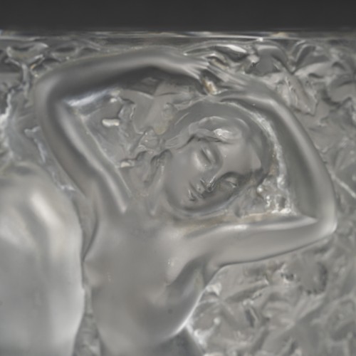 Antiquités - Marc Lalique -  Seau à champagne en cristal Ganymede