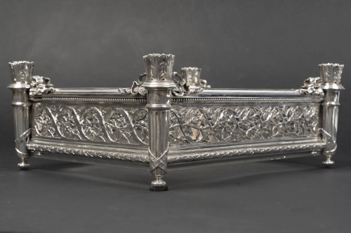 silverware & tableware  - A. AUCOC – Solid Silver Jardinière, Napoleon III Period