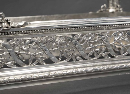 A. AUCOC – Solid Silver Jardinière, Napoleon III Period - Napoléon III