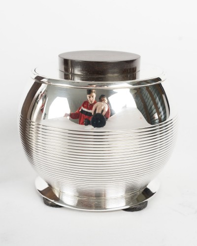 Jean E. Puiforcat  – Three-Piece Solid Silver Tea/Coffee Set, Art Deco Perio - 