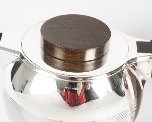 Art Déco - Jean E. Puiforcat  – Three-Piece Solid Silver Tea/Coffee Set, Art Deco Perio