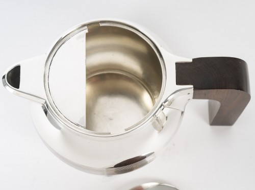 Antiquités - Jean E. Puiforcat  – Three-Piece Solid Silver Tea/Coffee Set, Art Deco Perio