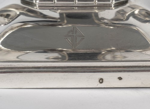 Antiquités - Pair of Art Deco solid silver candelabra by Leroy, circa 1930