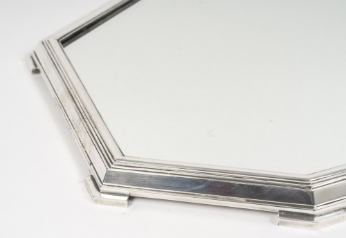 Antiquités - Ravinet d'Enfert - Centerpiece and Matching Planter in Solid Silver Art Dec