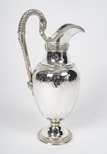 Aiguière ovoïde en argent massif, époque Empire 2è C0Q (1809–1818) - Empire