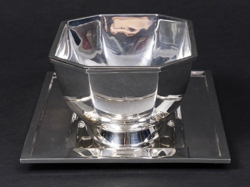 Cardeilhac – Saucière et sa doublure en argent massif Art Déco - Argenterie et Arts de la table Style Art Déco