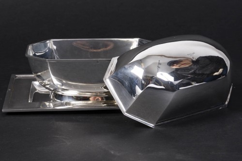 Cardeilhac – Saucière et sa doublure en argent massif Art Déco - Art Déco