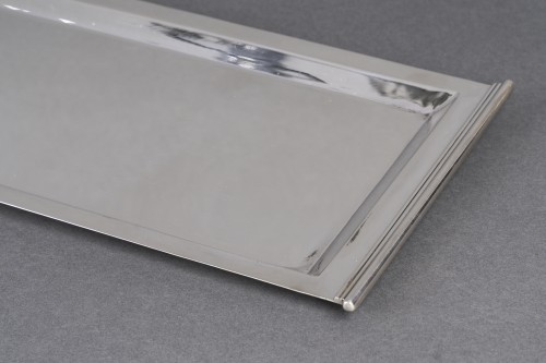 Argenterie et Arts de la table  - Cardeilhac – Plateau de service Art Déco en argent massif