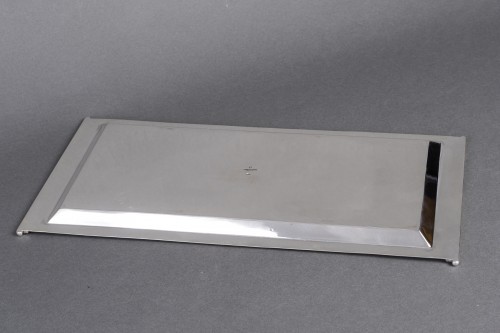 Antiquités - Cardeilhac – Plateau de service Art Déco en argent massif