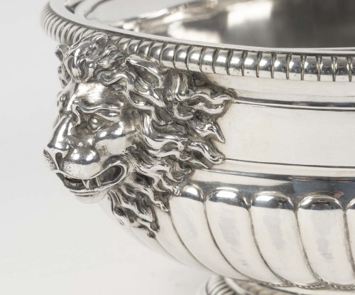 Puiforcat – jardiniere en argent massif et sa doublure circa début xxe - Art nouveau