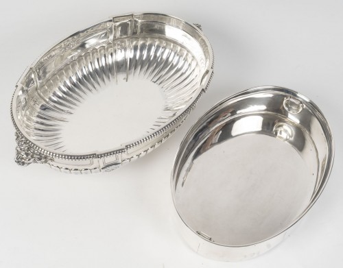 Antiquités - Puiforcat – jardiniere en argent massif et sa doublure circa début xxe