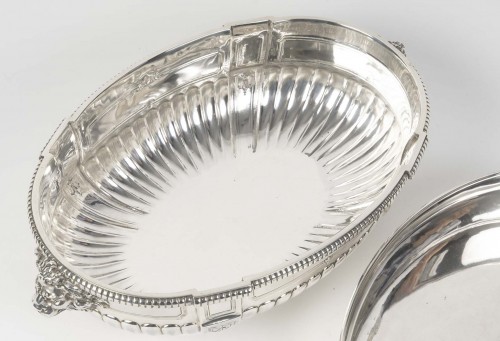 Antiquités - Puiforcat – jardiniere en argent massif et sa doublure circa début xxe
