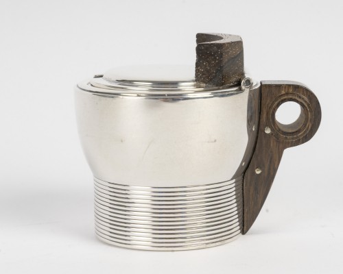 Argenterie et Arts de la table  - Puiforcat - Moutardier Art Déco en argent massif, vers 1930