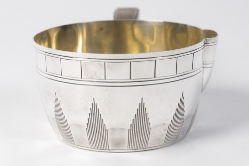 Antiquités - Boin Taburet – Cassolette en argent massif Epoque Art Deco
