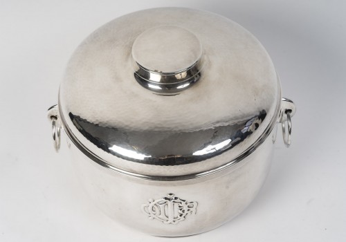 silverware & tableware  - Christian Dior Solid Silver and Crystal Caviar Service Northern Italy, 20th