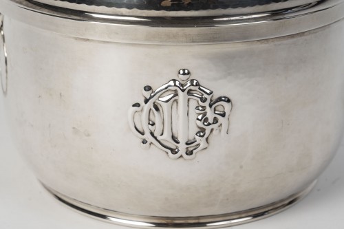 Christian Dior Solid Silver and Crystal Caviar Service Northern Italy, 20th - 
