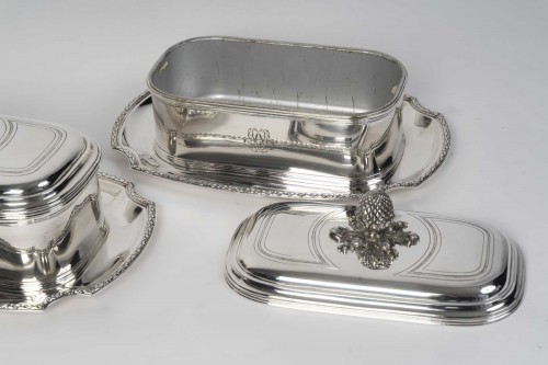 19th century - Boin Taburet – Pair of 19th-Century Solid Silver Terrines
