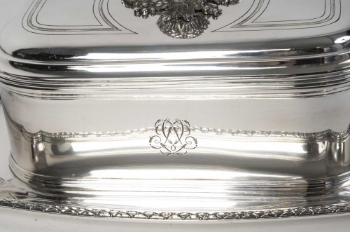 Antiquités - Boin Taburet – Pair of 19th-Century Solid Silver Terrines