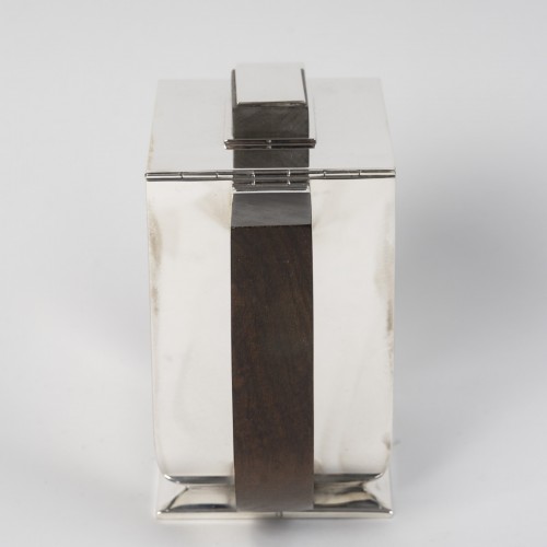 Art Déco - Têtard Frères - Service à thé et café Art déco en argent, modèle cubiste 1925/1930