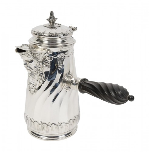Puiforcat – Solid Silver Chocolate Pot late 19th century