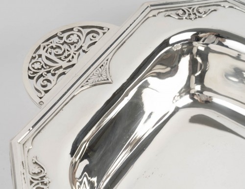 Cardeilhac – Solid silver bowl or basket, "Fer de Lance" pattern, circa lat - 