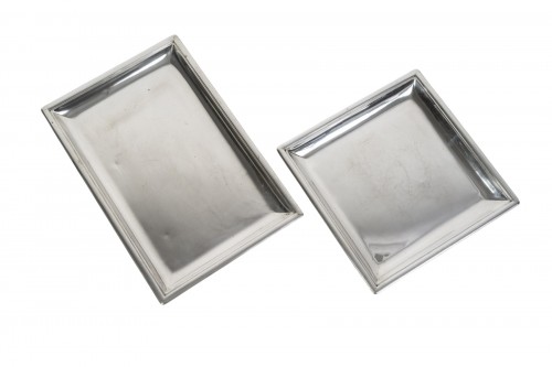 Puiforcat – Ensemble de deux plats en argent massif vers 1925/1930
