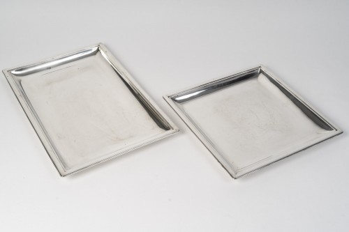 Puiforcat – Set Of Two Solid Silver Art Deco Dishes, Circa 1925–1930 - Art Déco