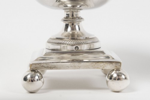 François Froment – Five-piece solid silver condiment set, Consulate – First - Empire