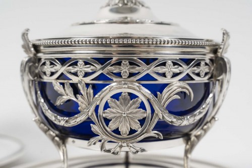 Risler & Carré - Paire de drageoirs couverts argent massif - XIXe siècle - Emmanuel Redon Silver Fine Art
