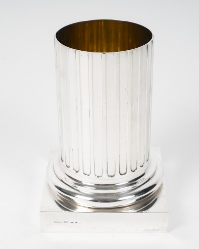 XXe siècle - Bulgari – vase trophée en argent massif