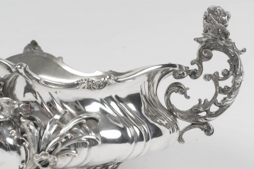 silverware & tableware  - Bruckmann &amp; Söhne – Solid silver jardinière late 19th century