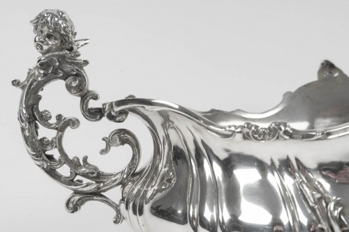 Bruckmann &amp; Söhne – Solid silver jardinière late 19th century - 