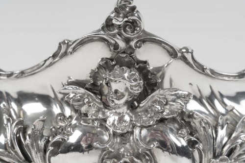 19th century - Bruckmann &amp; Söhne – Solid silver jardinière late 19th century