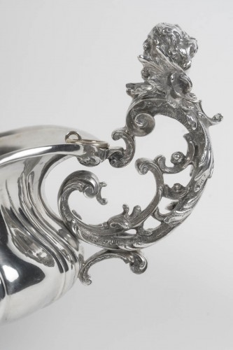 Bruckmann &amp; Söhne – Solid silver jardinière late 19th century - Napoléon III