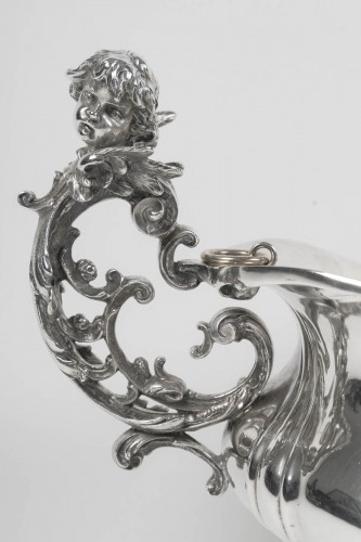 Napoléon III - Bruckmann &amp; Söhne – Solid silver jardinière late 19th century