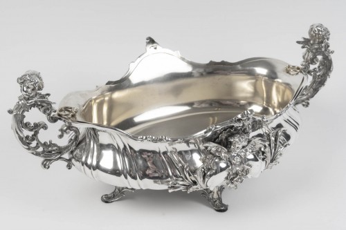 Antiquités - Bruckmann &amp; Söhne – Solid silver jardinière late 19th century