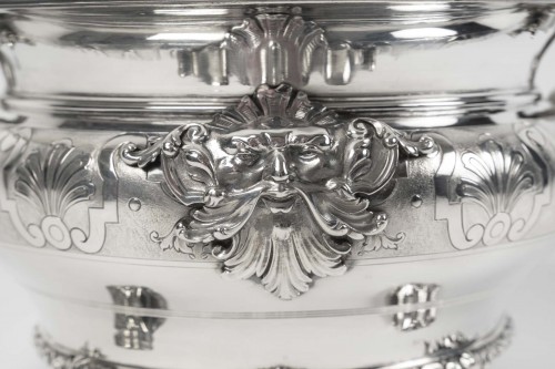 Boin Taburet – Pair of solid silver wine coolers Late 19th century - silverware & tableware Style Napoléon III