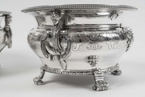 Boin Taburet – Pair of solid silver wine coolers Late 19th century - Napoléon III