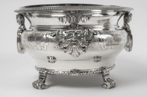 Napoléon III - Boin Taburet – Pair of solid silver wine coolers Late 19th century