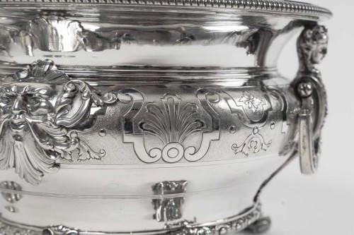 Antiquités - Boin Taburet – Pair of solid silver wine coolers Late 19th century