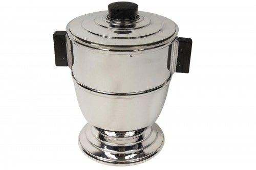 Olier & Caron -  Art Deco Wine Cooler Sterling Silver, 20th 