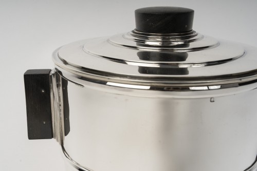 Olier &amp; Caron -  Art Deco Wine Cooler Sterling Silver, 20th  - silverware & tableware Style Art Déco