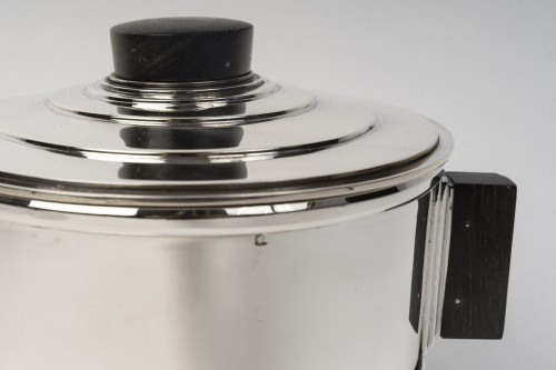 silverware & tableware  - Olier &amp; Caron -  Art Deco Wine Cooler Sterling Silver, 20th 