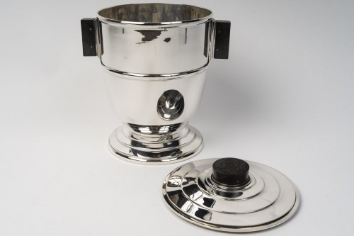 20th century - Olier &amp; Caron -  Art Deco Wine Cooler Sterling Silver, 20th 