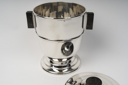 Art Déco - Olier &amp; Caron -  Art Deco Wine Cooler Sterling Silver, 20th 