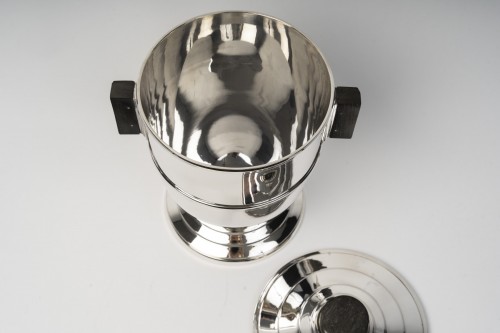 Antiquités - Olier &amp; Caron -  Art Deco Wine Cooler Sterling Silver, 20th 