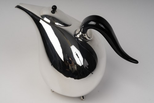silverware & tableware  - Silver covered pitcher, Pomellato Milan, 20th century 