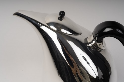 Silver covered pitcher, Pomellato Milan, 20th century  - 