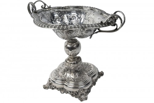 Gustave Odiot - Coupe sur pied en argent massif fin XIXe siècle